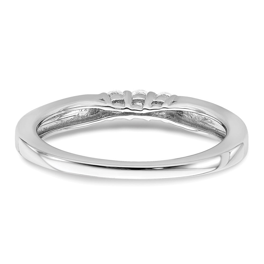 14K Weißgold Ring mit echten Diamanten