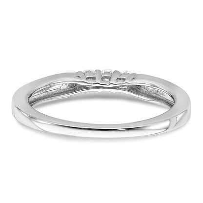 14K Weißgold Ring mit echten Diamanten
