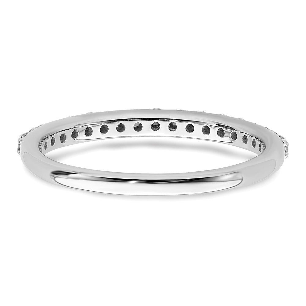 14K Weißgold Echtdiamantring