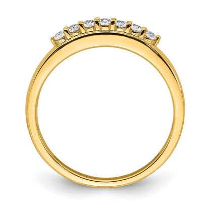 14K Gelbgold Ring mit echten Diamanten