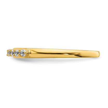 14K Gelbgold Ring mit echten Diamanten