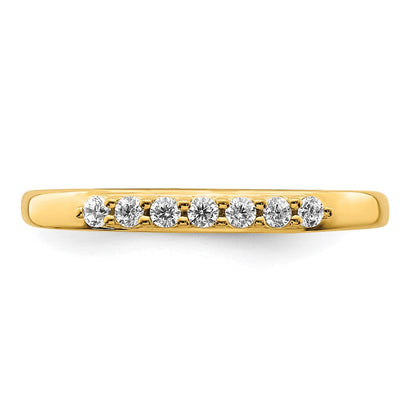 14K Gelbgold Ring mit echten Diamanten