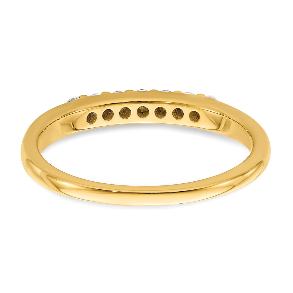 14K Gelbgold Ring mit echten Diamanten