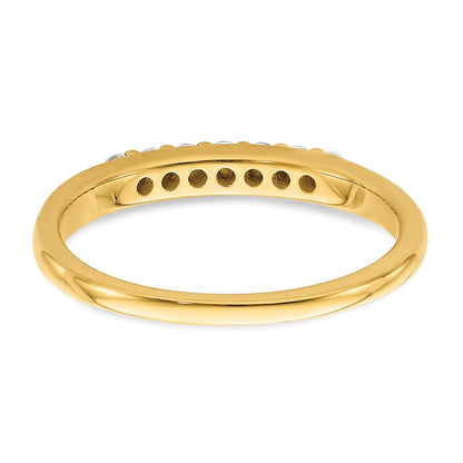 14K Gelbgold Ring mit echten Diamanten
