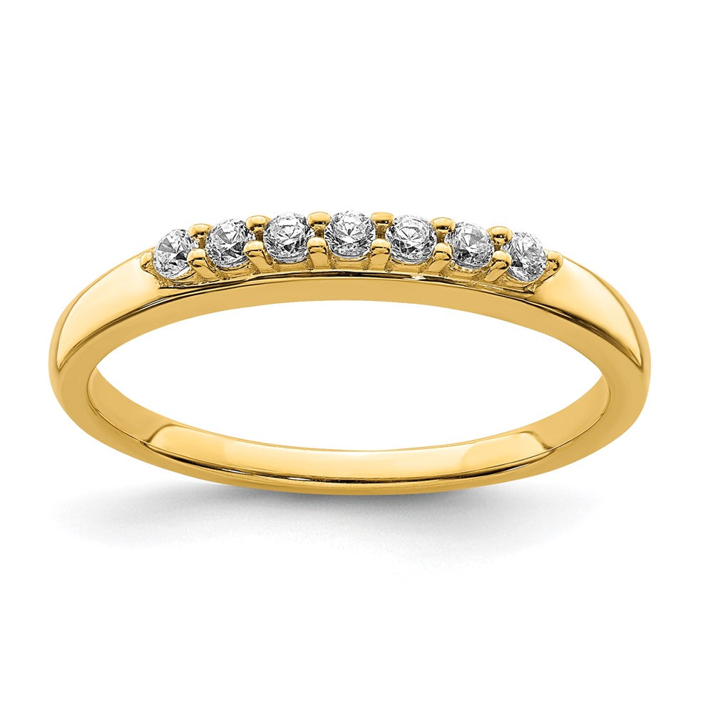 14K Gelbgold Ring mit echten Diamanten