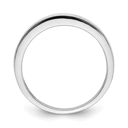 14K Weißgold Ring mit echten Diamanten