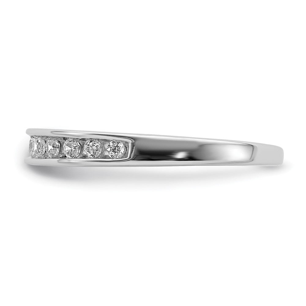 14K Weißgold Ring mit echten Diamanten