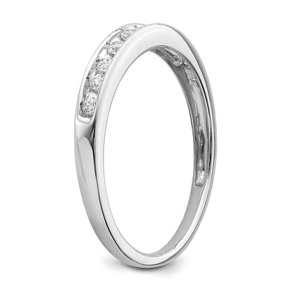 14K Weißgold Ring mit echten Diamanten