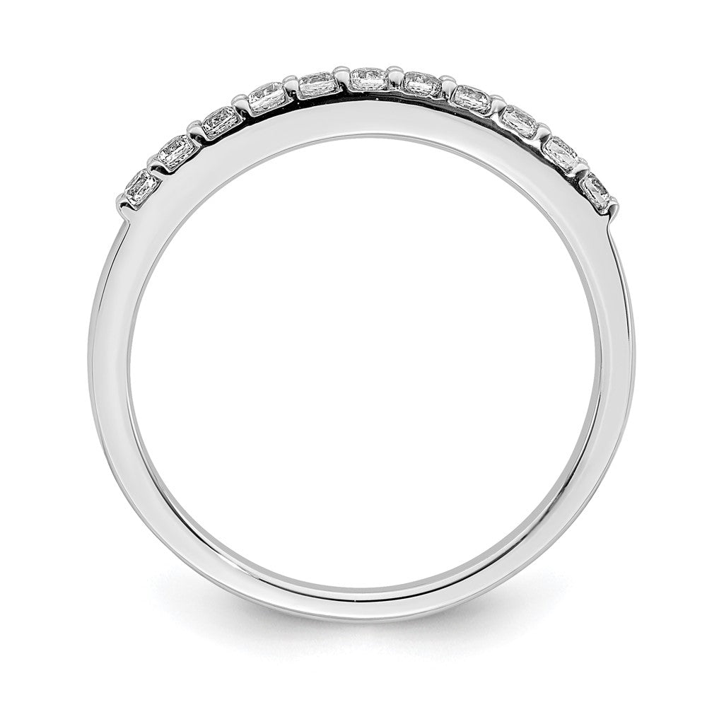 14K Weißgold Ring mit echten Diamanten