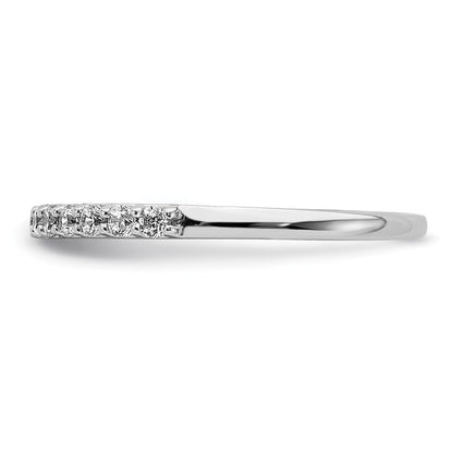 14K Weißgold Ring mit echten Diamanten