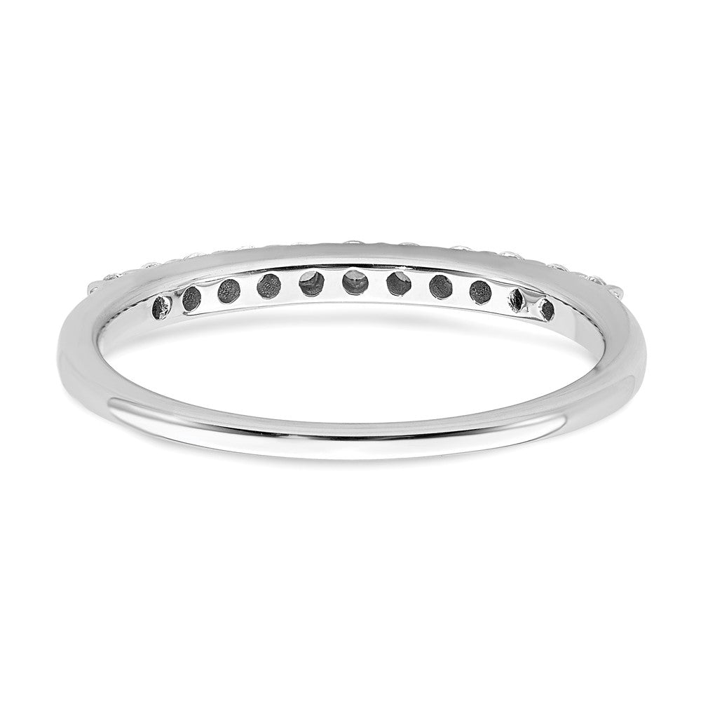 14K Weißgold Ring mit echten Diamanten