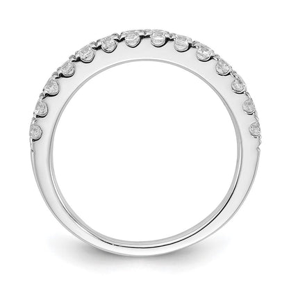 14K Weißgold Ring mit echten Diamanten