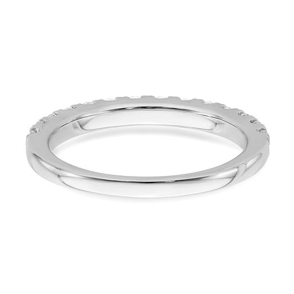 14K Weißgold Ring mit echten Diamanten