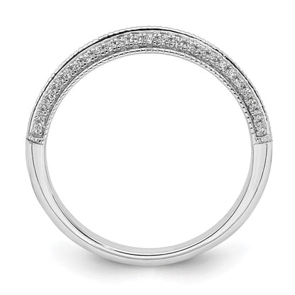 14K Weißgold 1/5 Karat Diamant Komplett Ehering