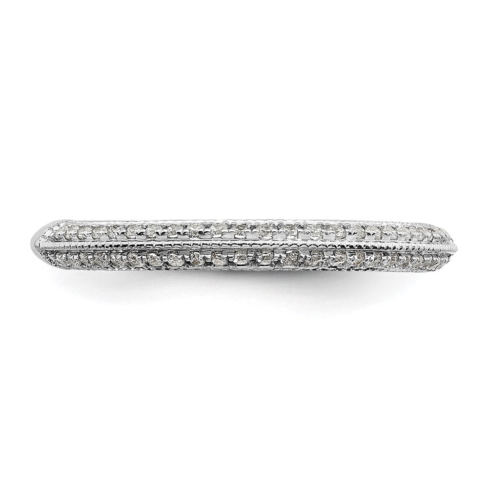 14K Weißgold 1/5 Karat Diamant Komplett Ehering