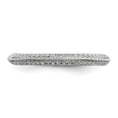14K Weißgold 1/5 Karat Diamant Komplett Ehering