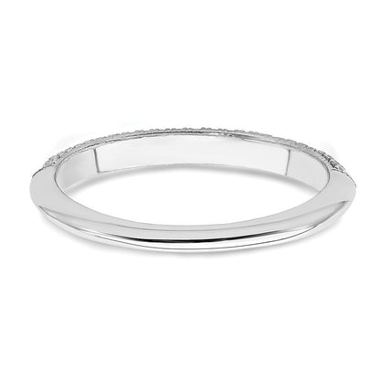 14K Weißgold 1/5 Karat Diamant Komplett Ehering