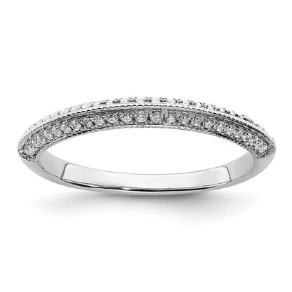 14K Weißgold 1/5 Karat Diamant Komplett Ehering