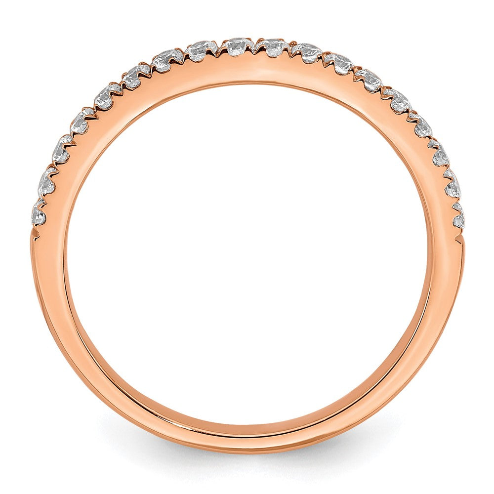 10K Roségold Ehering mit 0,33 ct. Labordiamant, VS/SI+ G+