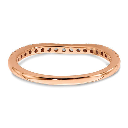 10K Roségold Ehering mit 0,33 ct. Labordiamant, VS/SI+ G+