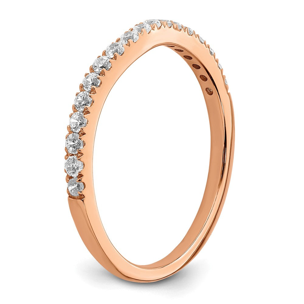 10K Roségold Ehering mit 0,33 ct. Labordiamant, VS/SI+ G+