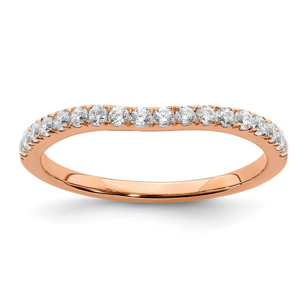 10K Roségold Ehering mit 0,33 ct. Labordiamant, VS/SI+ G+