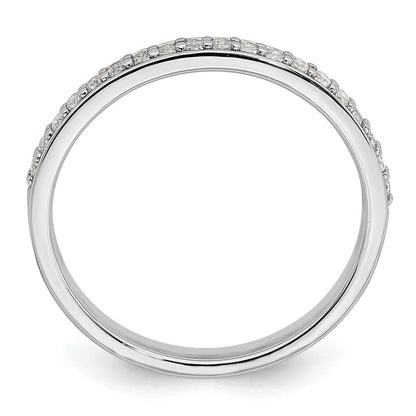 Ehering aus 10K Weißgold mit 0,2 ct. im Labor gezüchteten Diamanten VS/SI+ G+