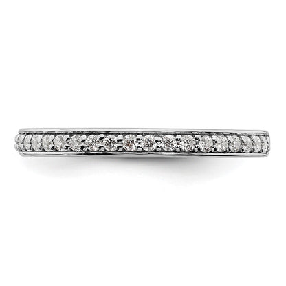 14K Weißgold Ehering mit 0,2 ct. Labor-gezüchteten Diamanten VS/SI+ G+