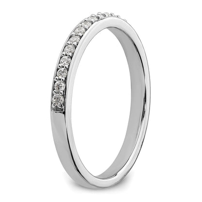 Ehering aus 10K Weißgold mit 0,2 ct. im Labor gezüchteten Diamanten VS/SI+ G+