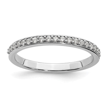 Ehering aus 10K Weißgold mit 0,2 ct. im Labor gezüchteten Diamanten VS/SI+ G+