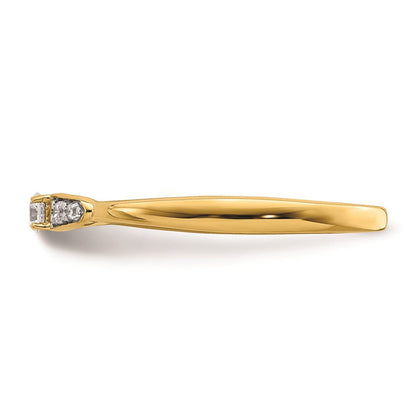 14K Gelbgold Diamant-Freundschaftsring