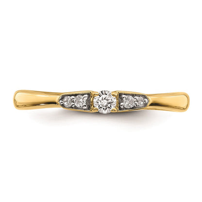 14K Gelbgold Diamant-Freundschaftsring