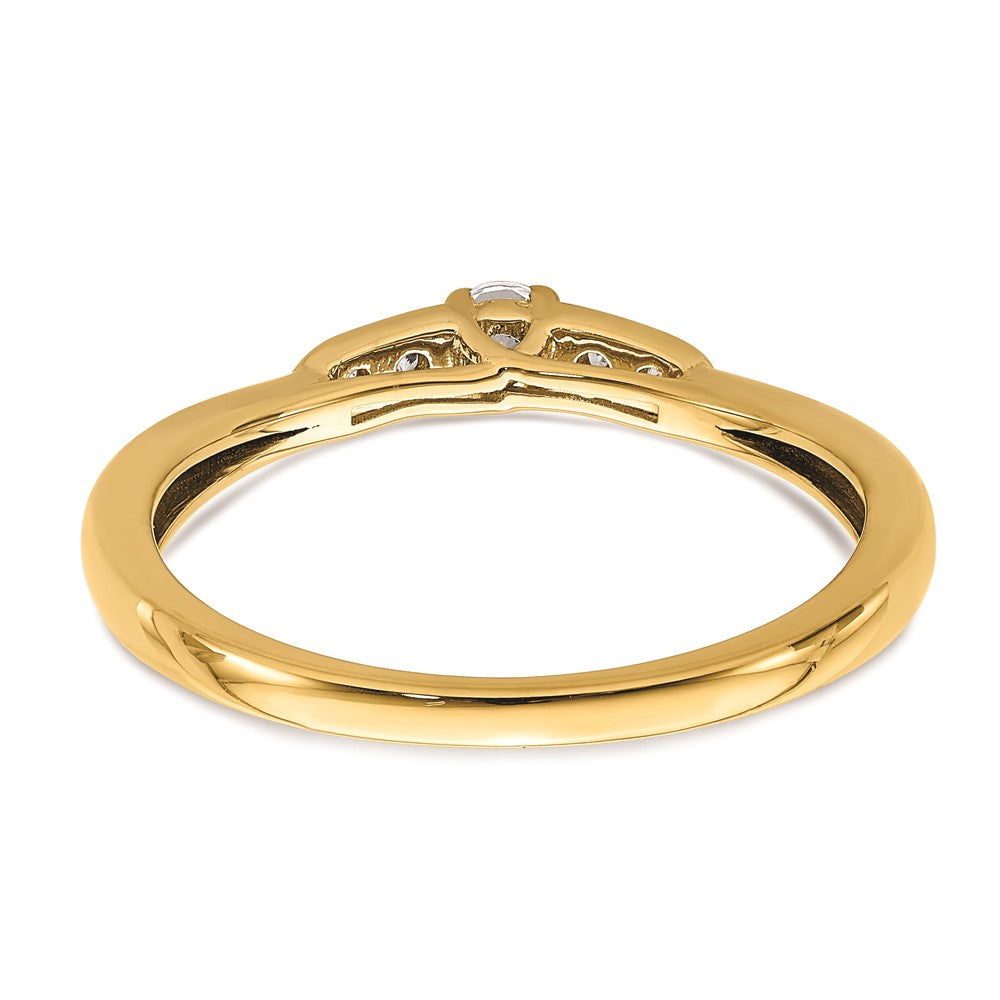 14K Gelbgold Diamant-Freundschaftsring
