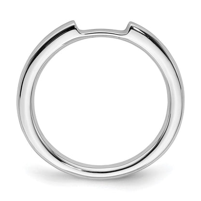 585 Weißgold Ehering mit echten Diamanten