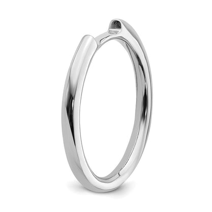 585 Weißgold Ehering mit echten Diamanten