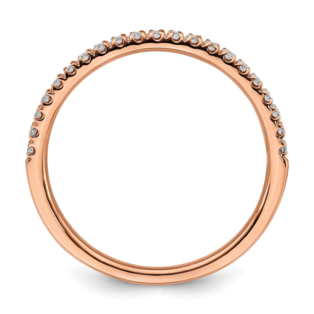 14K Weißgold Rosé 0,25 ct. im Labor gezüchteter Diamant VS/SI+ G+ Ehering