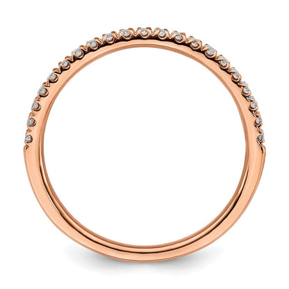 14K Weißgold Ehering mit 0,25 ct. Laborgezüchteten Diamanten, VS/SI+ G+
