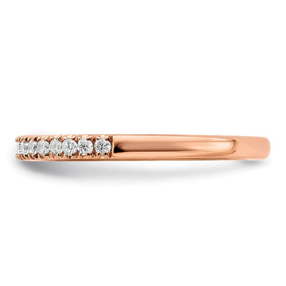 14K Weißgold Ehering mit 0,25 ct. Laborgezüchteten Diamanten, VS/SI+ G+