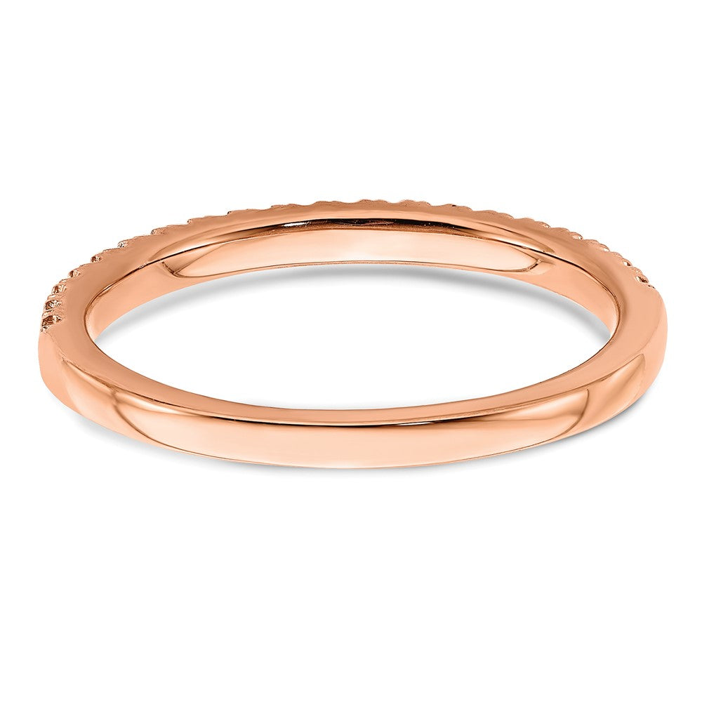 14K Weißgold Ehering mit 0,25 ct. Laborgezüchteten Diamanten, VS/SI+ G+
