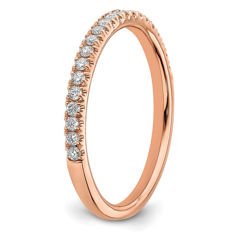14K Weißgold Ehering mit 0,25 ct. Laborgezüchteten Diamanten, VS/SI+ G+