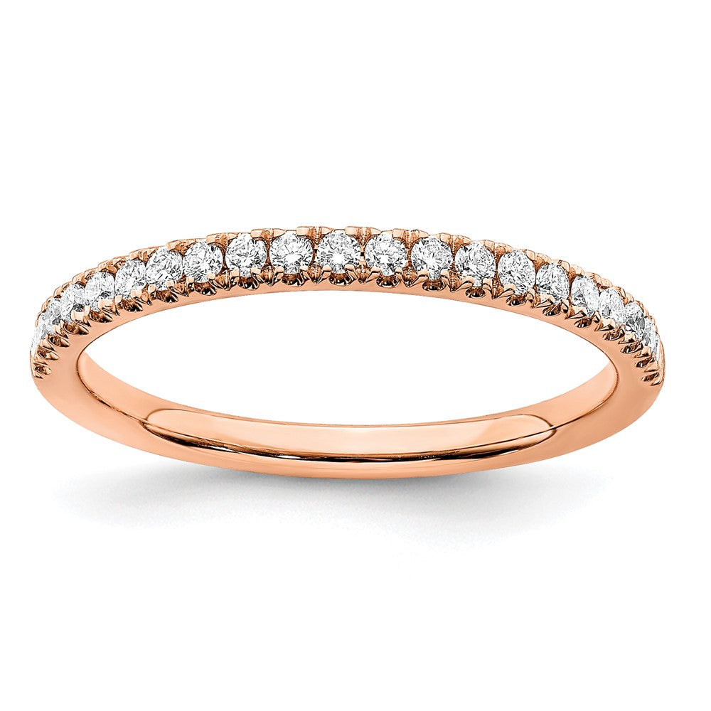 14K Weißgold Ehering mit 0,25 ct. Laborgezüchteten Diamanten, VS/SI+ G+