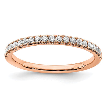14K Weißgold Ehering mit 0,25 ct. Laborgezüchteten Diamanten, VS/SI+ G+