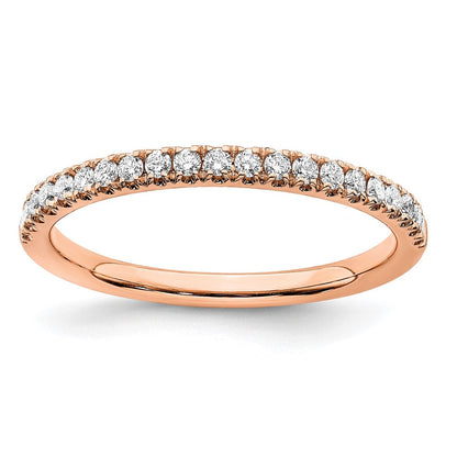 14K Weißgold Rosé 0,25 ct. im Labor gezüchteter Diamant VS/SI+ G+ Ehering