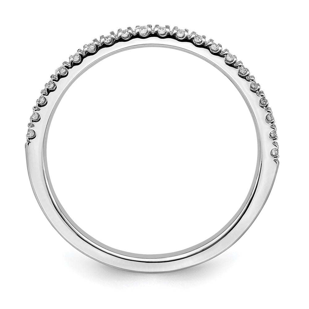 14K Weißgold Ehering mit 0,25 ct. Labor-gezüchteten Diamanten VS/SI+ G+