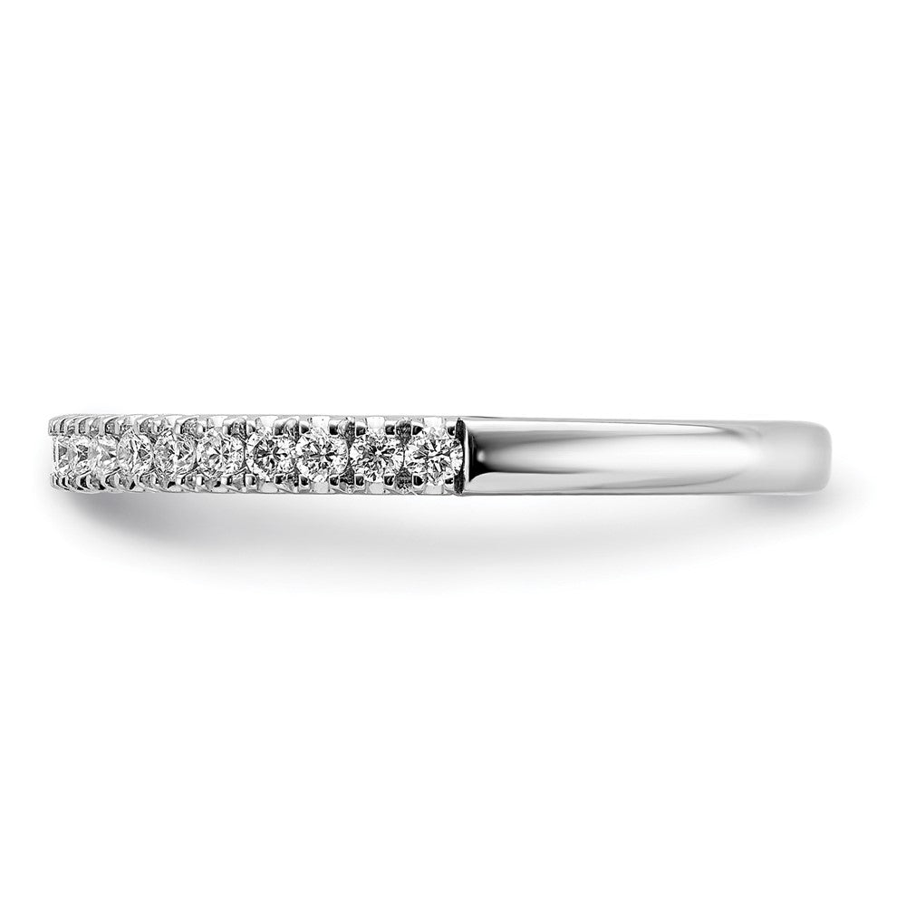 14K Weißgold Ehering mit 0,25 ct. Labor-gezüchteten Diamanten VS/SI+ G+