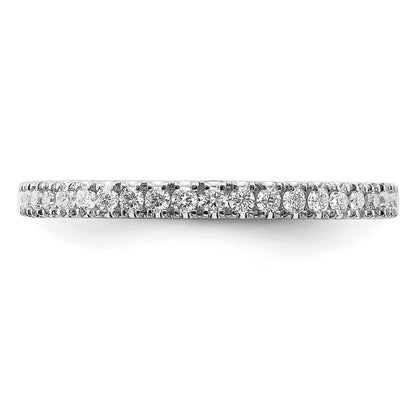 14K Weißgold Ehering mit 0,25 ct. Labor-gezüchteten Diamanten VS/SI+ G+