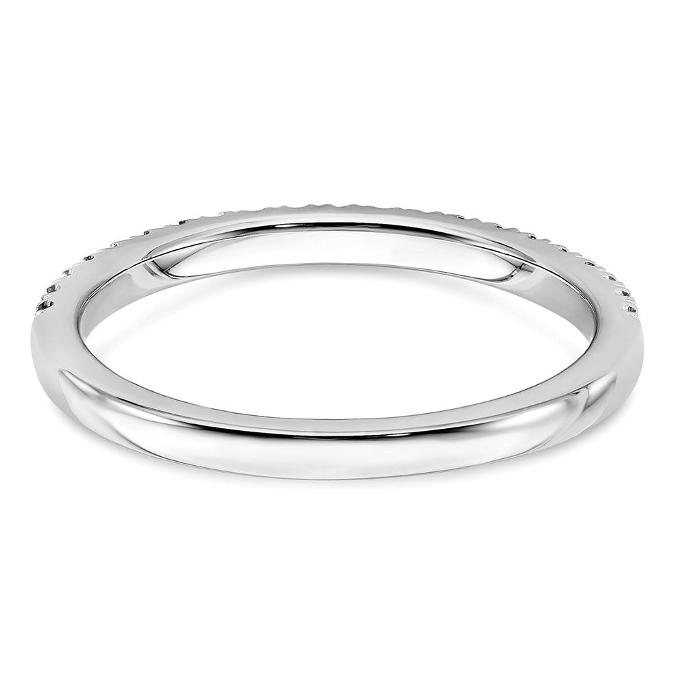 14K Weißgold Ehering mit 0,25 ct. Labor-gezüchteten Diamanten VS/SI+ G+