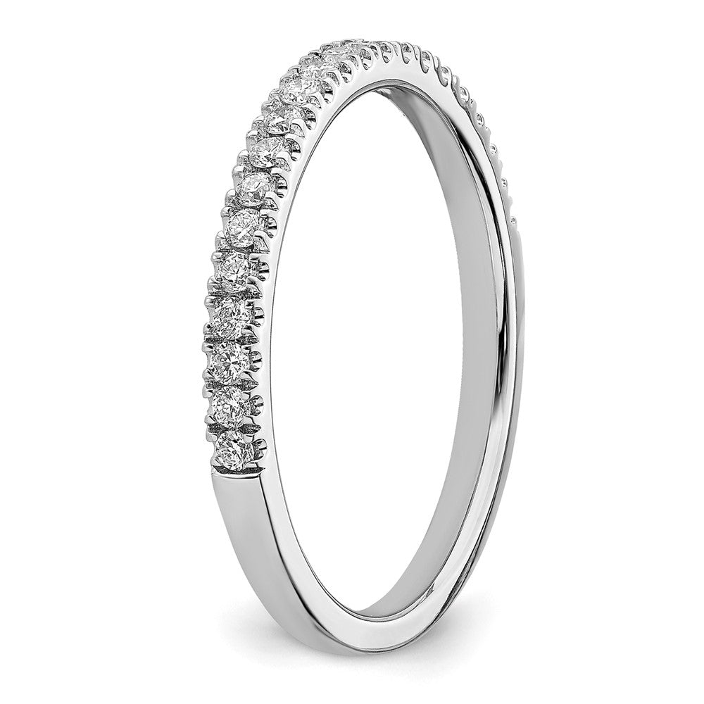 14K Weißgold Ehering mit 0,25 ct. Labor-gezüchteten Diamanten VS/SI+ G+