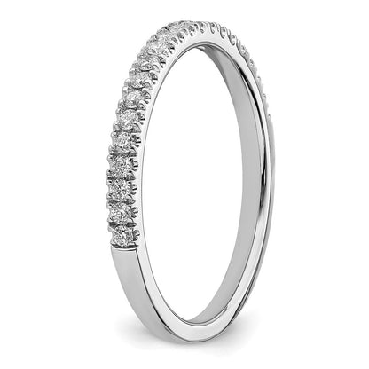 14K Weißgold Ehering mit 0,25 ct. Labor-gezüchteten Diamanten VS/SI+ G+