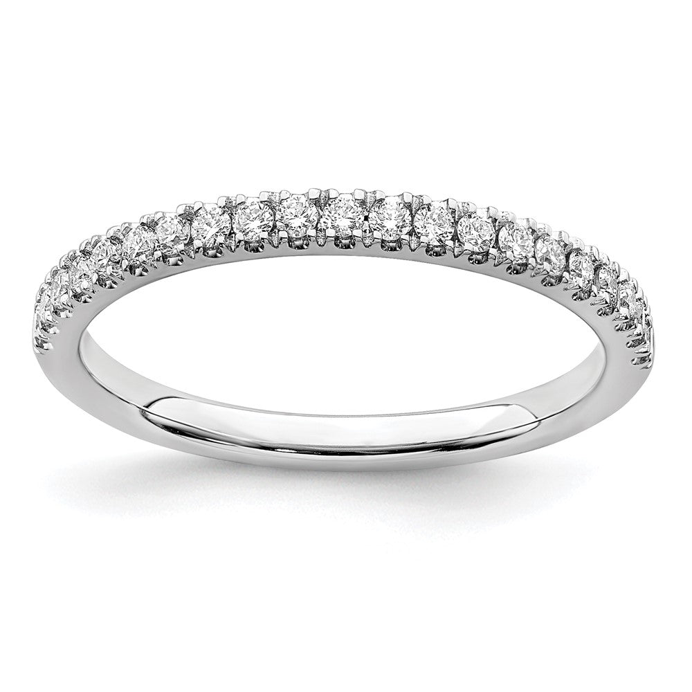 14K Weißgold Ehering mit 0,25 ct. Labor-gezüchteten Diamanten VS/SI+ G+